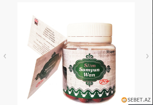 Slim Samyun Wan Plus - Arıqladıcı bitkisəl vasitə