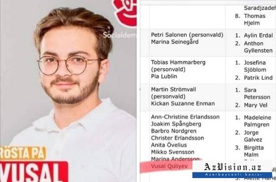 20 yaşlı azərbaycanlı tələbə İsveçdə deputat seçildi - FOTO
