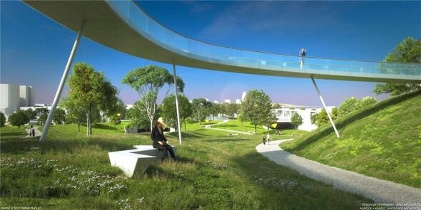 "Sovetski"nin yerində tikilən park - FOTO