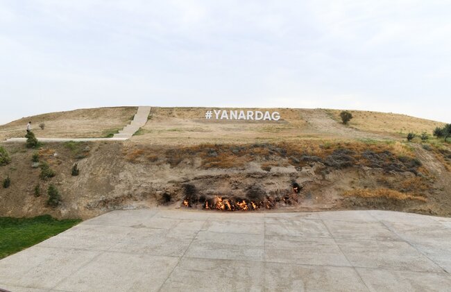 İlham Əliyev "Yanardağ" qoruğunun açılışında - FOTOLAR