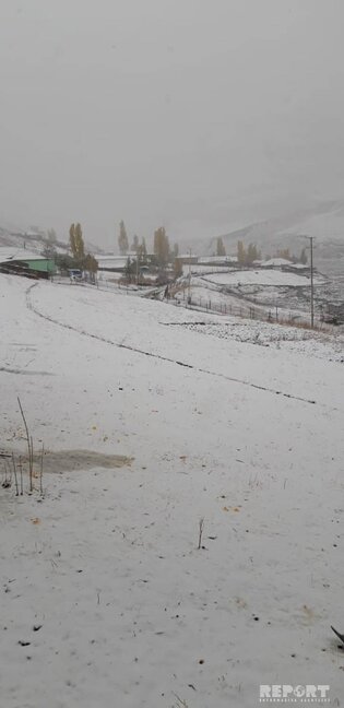 Azərbaycana qar yağdı - FOTO