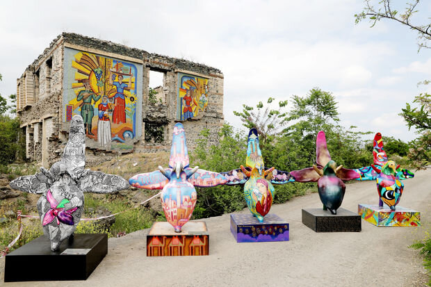 Qarabağda "Xarı bülbül" maketləri ərsəyə gətirilib - FOTO-VİDEO