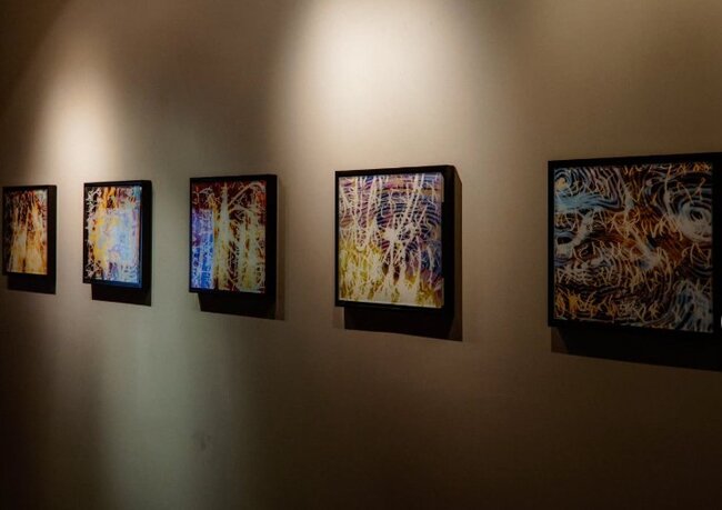 Leyla və Arzu Əliyevalar qızları ilə sərgidə... - Fotolar