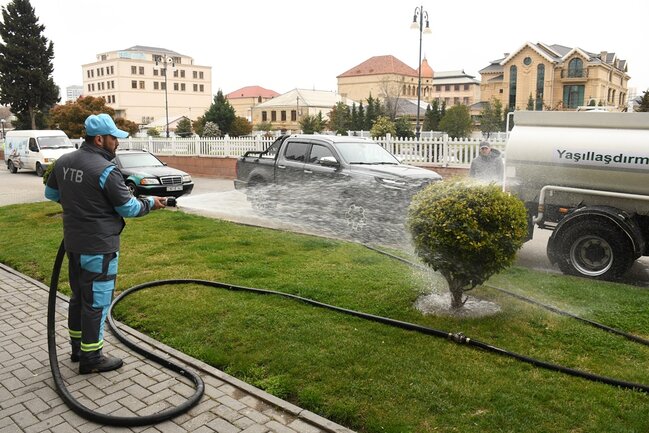 Güclü yağışdan sonra paytaxtda genişmiqyaslı daxili iməclik keçirilib