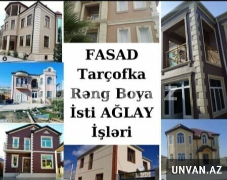 Fasad rəng boya işləri