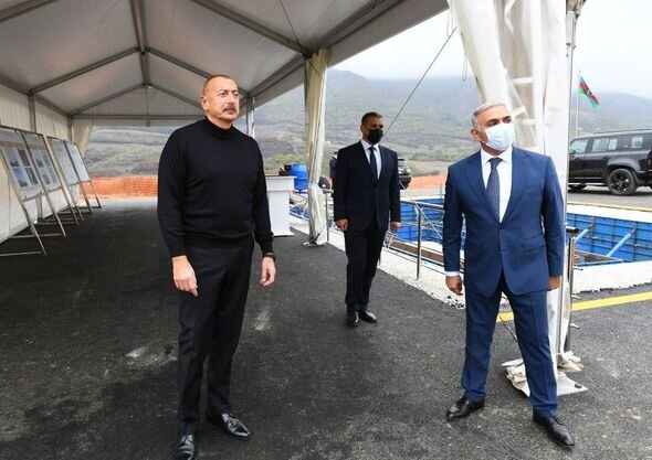 Prezident yeni "Hadrut" yarımstansiyasının təməlini qoyub - YENİLƏNİB + FOTO