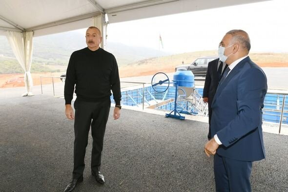 Prezident yeni "Hadrut" yarımstansiyasının təməlini qoyub - YENİLƏNİB + FOTO