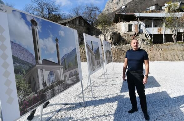 Şuşada Daşaltı məscidinin təməli qoyulub - FOTO