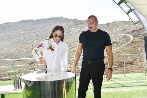 Prezident və Birinci vitse-prezident Şuşa Radio-Televiziya Yayım Stansiyasının təməlini qoyublar - FOTO