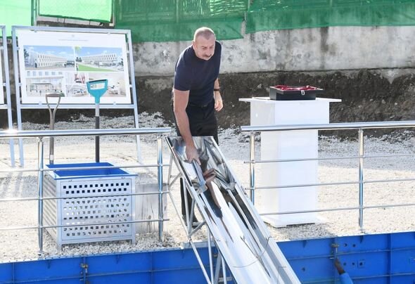 Şuşa Rayon Mərkəzi Xəstəxanasının təməlqoyma mərasimi keçirilib - FOTO