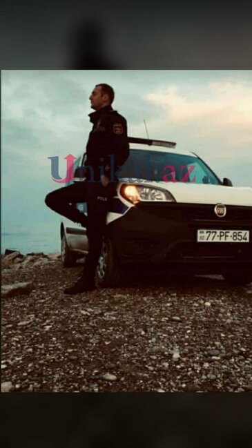Qəzada həlak olan polisin - Fotoları