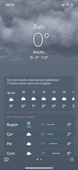 Bu saatdan Bakıya güclü QAR YAĞACAQ - 2 dərəcə şaxta - FOTO