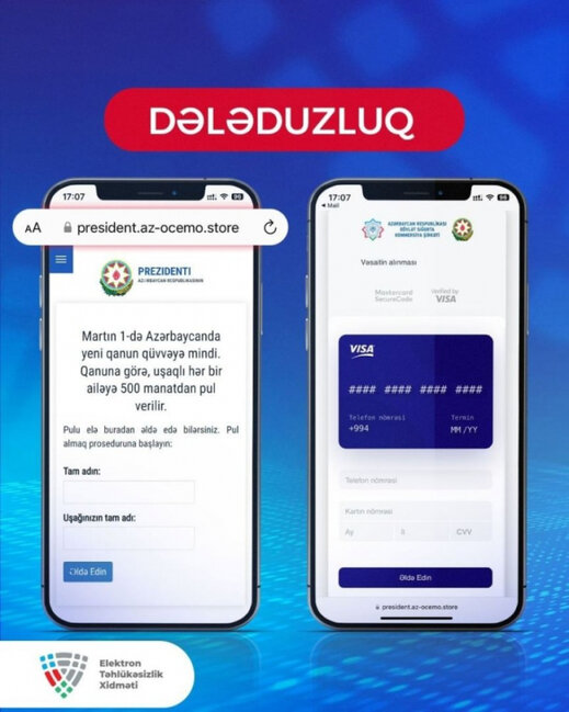 DİQQƏT! 500 manat "uşaqpulu" - Bu yolla aldadıla bilərsiniz - FOTO