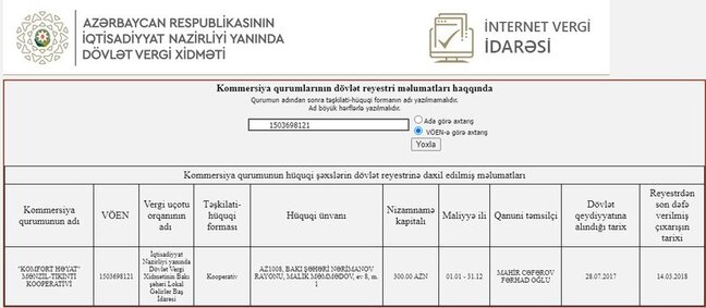 Abdin Fərzəliyevin Nurlan Həsənova tapşırdığı şirkət 2000 min cərimələndi - Ödənişi 38 yaşlı biznemen edəcək