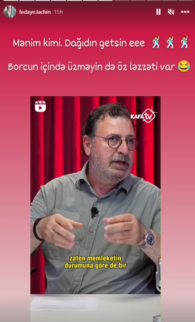 Fədayə Laçın: "Borc içində üzməyin də öz ləzzəti var" - FOTO