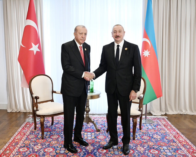 Prezident Xankəndidə Ərdoğanla görüşdü