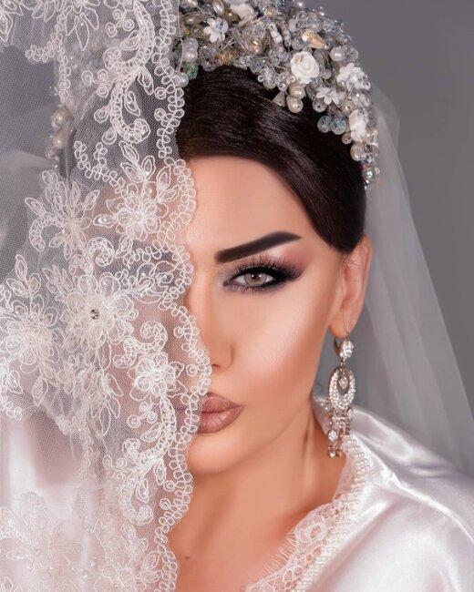 Fatimə gəlinlik geyindi - Fotolar