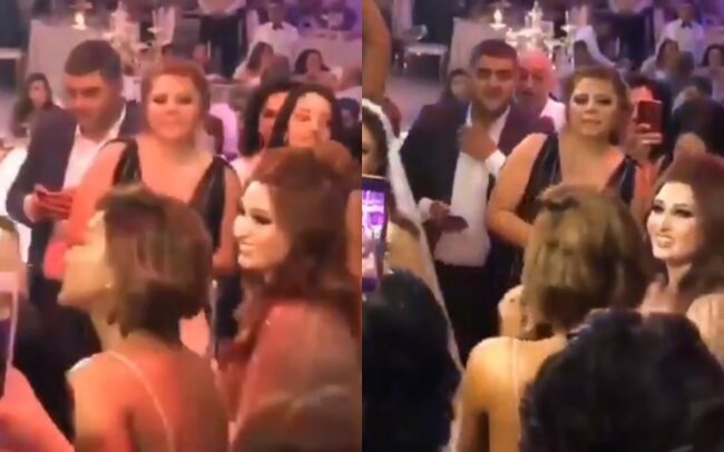 Dilarə onunla qızının toyunda barışdı - VİDEO