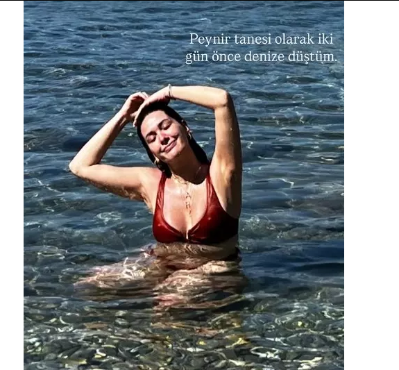 Bergüzar Korel dənizin dərin sularından pozalar paylaşdı