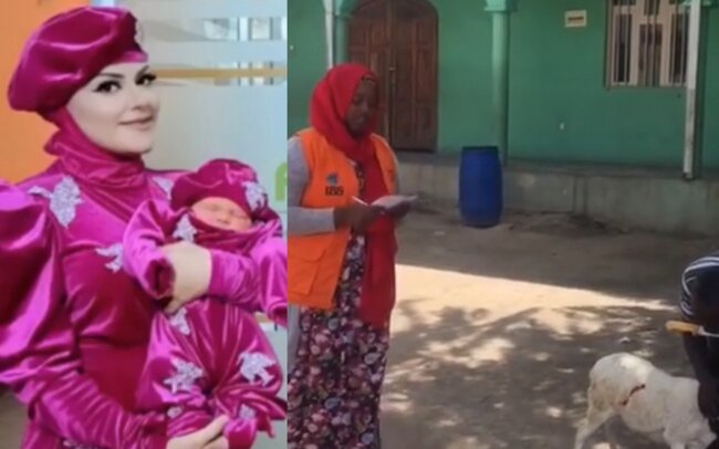 Xuraman Şuşalı 4-cü övladı üçün Afrikada qurban kəsdirdi - VİDEO