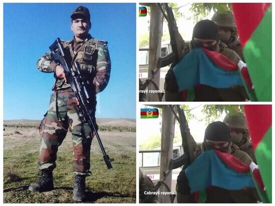 Cəbrayıla bayraq sancan ŞƏHİDİMİZİ TANIYIN - FOTO