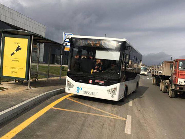 Bakıda daha bir marşruta yeni avtobuslar buraxıldı - FOTO