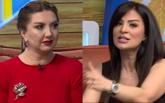 Nazilə ilə Aynur efirdə dalaşdı: "Mənə borcun var" - Video