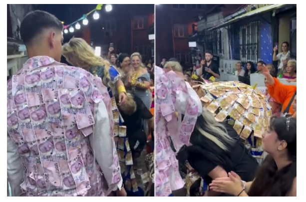 Kobra Muratın qızının nişanında "qızıl çətir" gündəm oldu