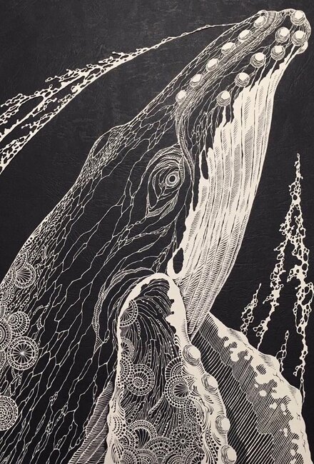 Skalpellə kağız üzərində cızdığı əsərlər görənləri heyran edir - FOTO