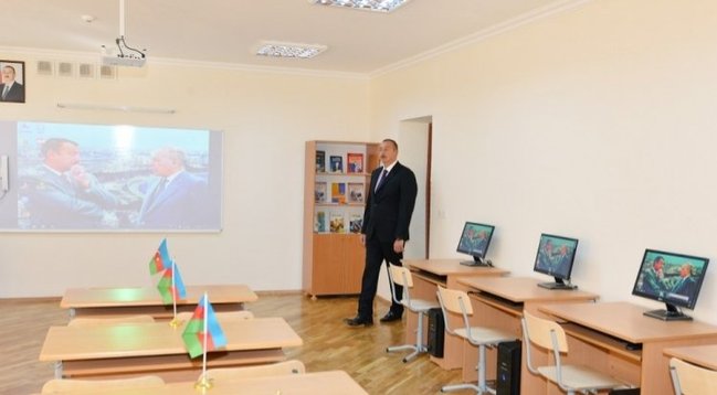 İlham Əliyev Nardaran, Maştağa, Zabrat qəsəbəsində - MƏKTƏB AÇILIŞLARINDA