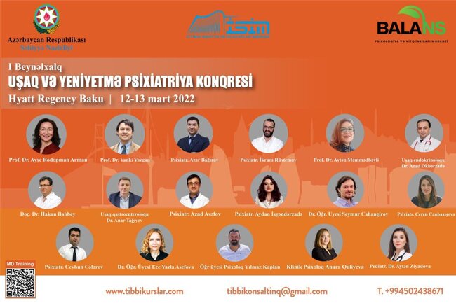Azərbaycanda ilk dəfə beynəlxalq birinci uşaq ve yeniyetmə psixiatriya konfransı baş tutacaq