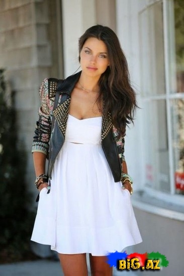 Dəri pencək kombinləri - FOTO