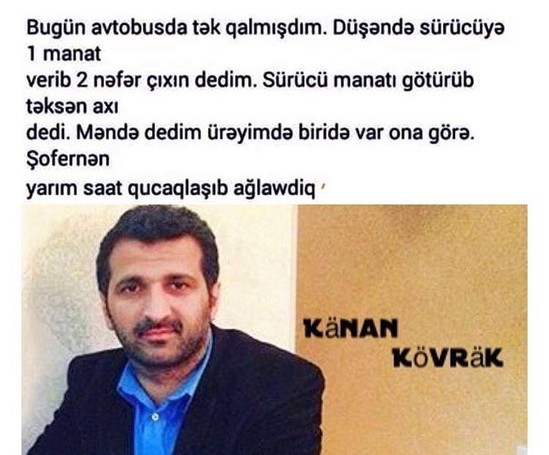 Röyanın prodüserini niyə bu günə salıblar ? Kənan Bayramov ya Kənan Kövrək ?