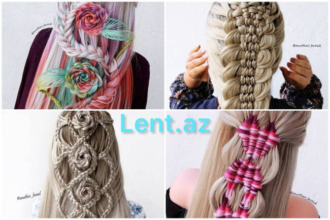 Dünyanın ən heyrətamiz hörülmüş saç modelləri - FOTOLAR