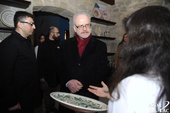 Latviya Prezidenti İçərişəhərdə olub - FOTO