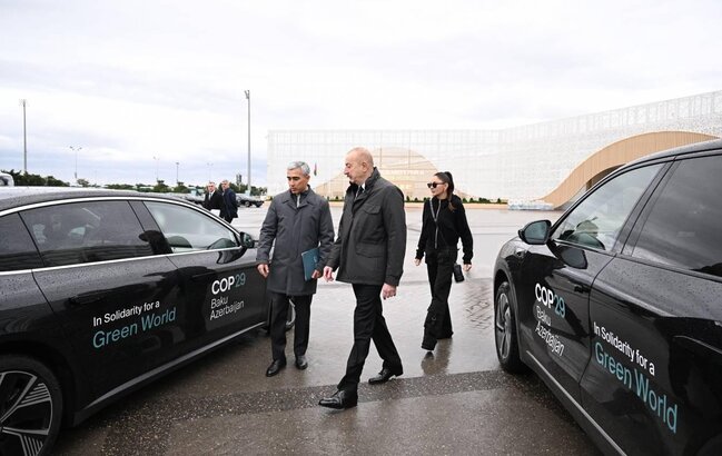 Prezident və xanımı Bakı Olimpiya Stadionunda - Fotolar