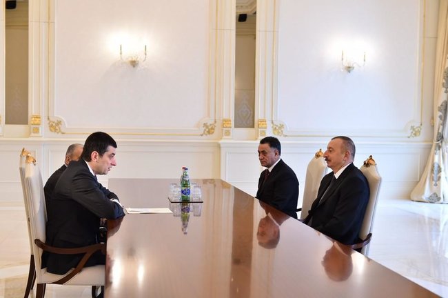 Prezident İlham Əliyev Gürcüstanın Baş nazirinin müavini - daxili işlər nazirini qəbul edib