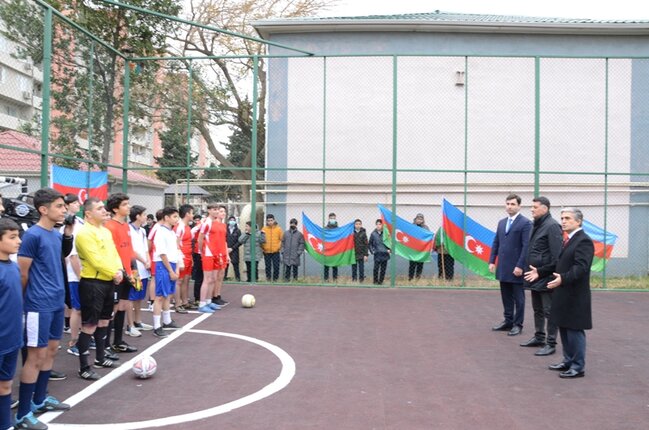 Bakının abad məhəllələrində "Böyük Zəfər" məhəllələrarası mini futbol yarışlarına start verildi