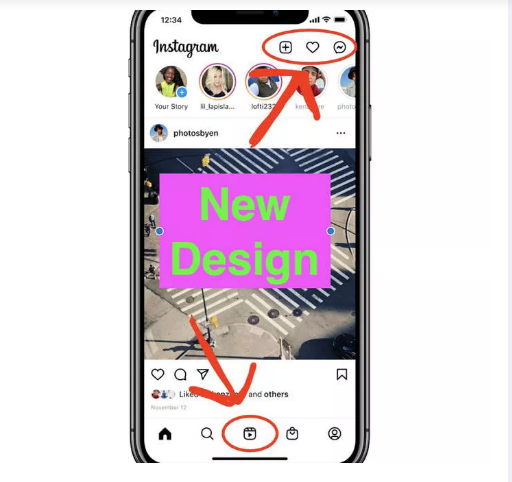"Instagram"ın dizaynı dəyişildi - FOTO