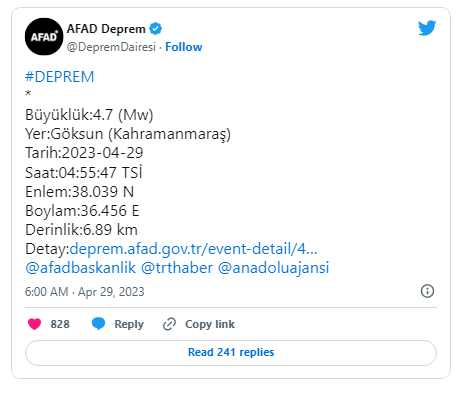 Kahramanmaraşda ardıcıl zəlzələlər oldu - FOTO