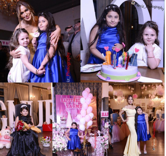 Rəqsanə qızı Yağmura bir ad günü etdi ki.../FOTOLAR