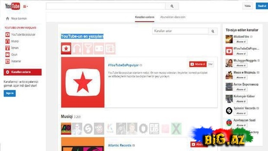 YouTube a Azərbaycan dili əlavə olundu - FOTO