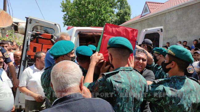 DSX-nin şəhid hərbi qulluqçusu dəfn edildi - FOTOLAR