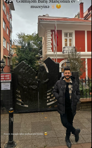 Mələkxanım Eyyubovanın qızı ilə kürəkəni Barış Mançonun ev muzeyində - FOTO/VİDEO