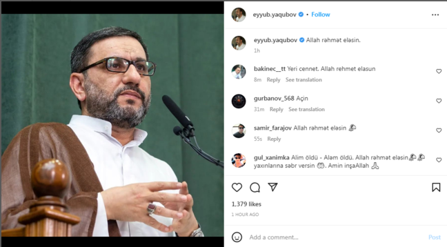 Məşhurların Hacı Şahinlə bağlı paylaşımları - FOTO