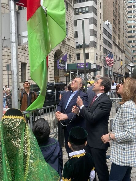 Nyu-Yorkda Azərbaycan bayrağı ucaldılıb