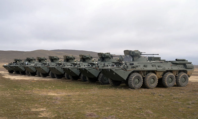 Rusiyadan gətirilən hərbi texnikalar arsenala daxil edilib - VİDEO