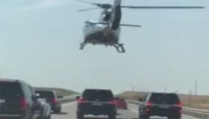 Bu da oldu, toy kortejində VERTOLYOT QALDIRDILAR - VİDEO