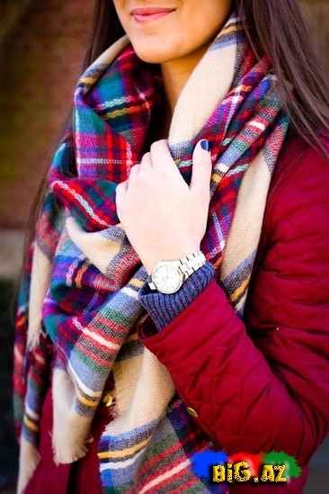 Qışın dəbli şərf kombinləri - FOTO