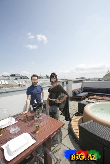 Konçita Vurst əri ilə - FOTO